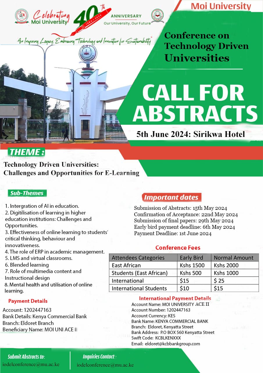 Call for Abstracts: Conference on Technology Driven Universities