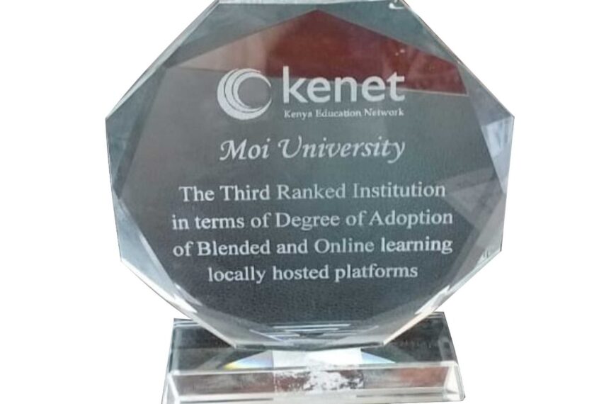 Moi University Receives National Recognition for Excellence in Blended and Online Learning